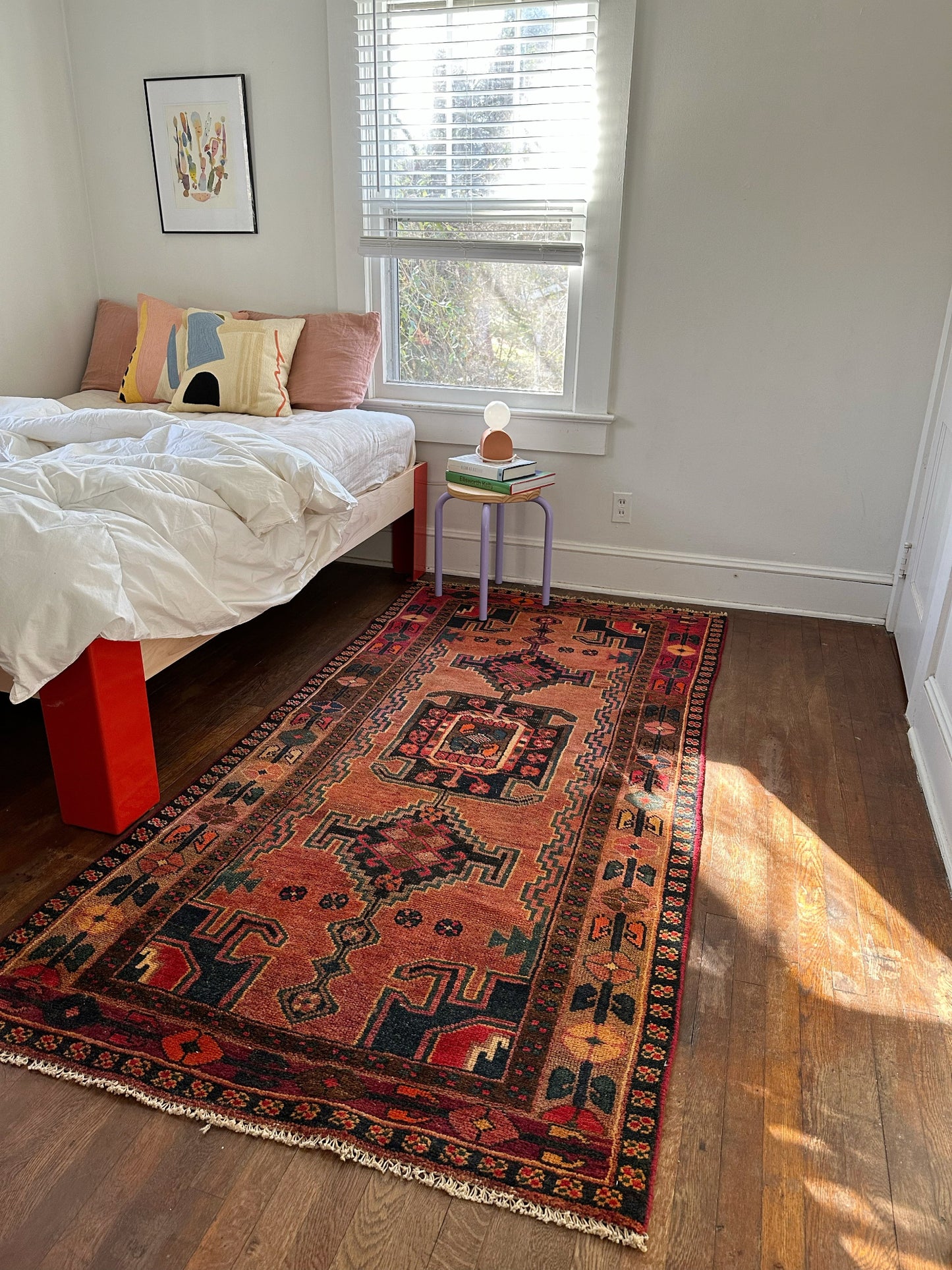 Enhance a Bedroom with a Colorful Persian Rug