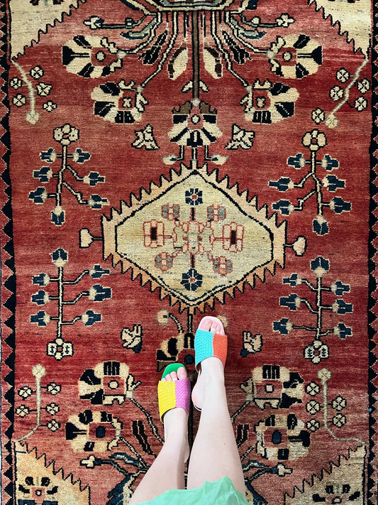 See Details and Motifs of Vintage Persian Rug