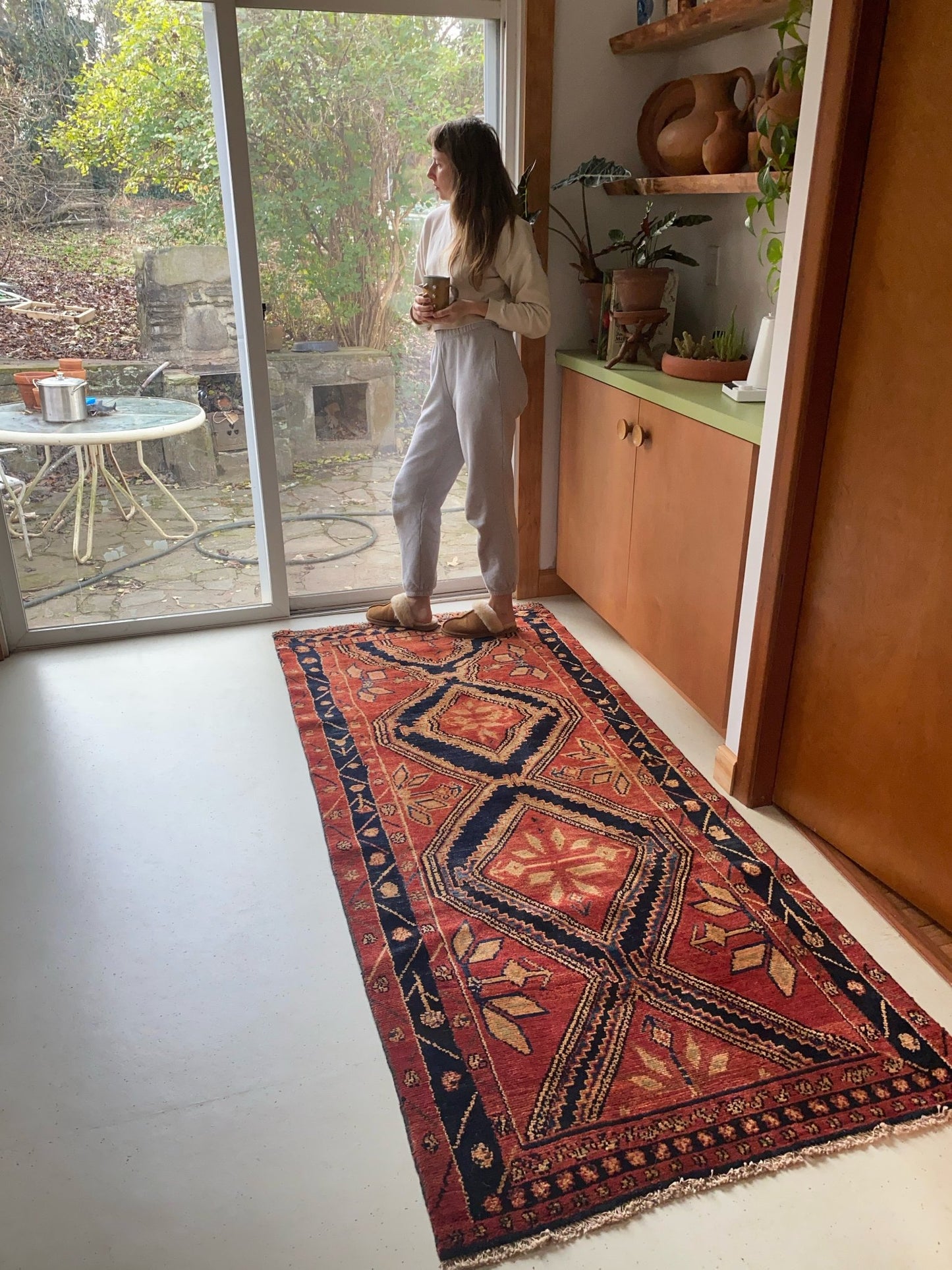 Style a Vintage Runner Rug in a Kitchen