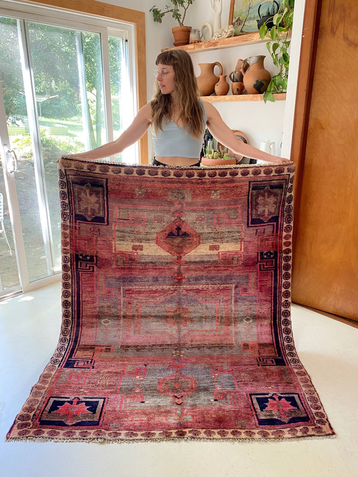 Shop Shania Vintage Pink Persian Vintage Rug