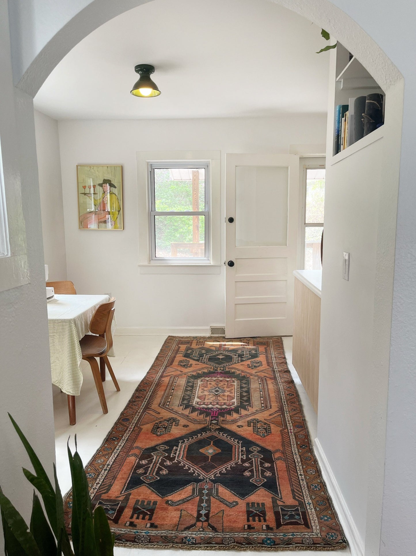 Style Sparrow Vintage Persian Runner Rug in a Kitchen