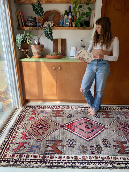 See Alla Vintage Persian Rug in a Coffee Nook