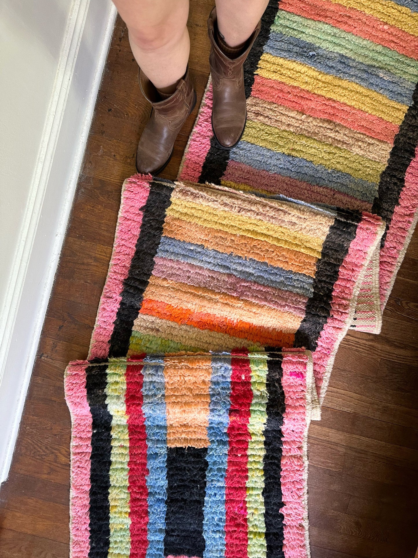 Gorgeous rainbow of colors in Cotta Moroccan Runner